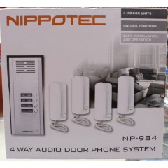 NIPPOTEC 4 WAY AUDIO DOOR PHONE SYSTEM  NP-984